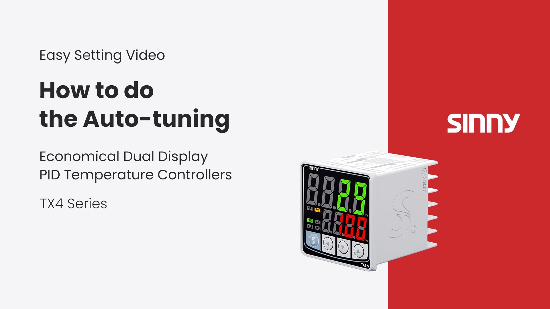 Sinny TX4 series Tutorial: How To Do the Auto-tuning (TX4 serie.